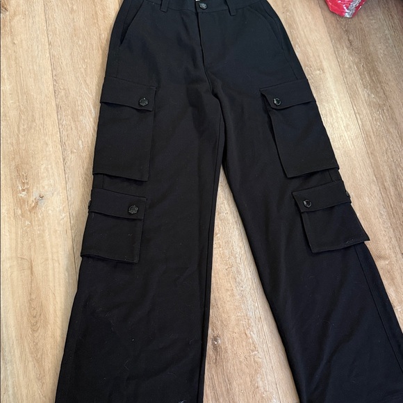 Rebecca Minkoff Black Cargo Pants - Picture 3 of 5